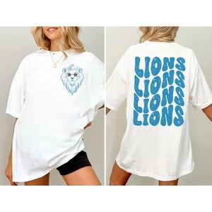 Detroit Lions Shirt, Lions Mascot Shirt, 2 Sided Unisex Tee, Gift For Fan